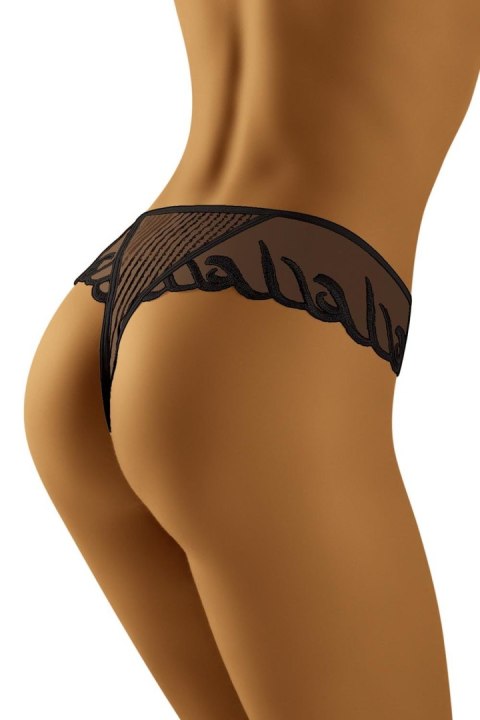 Stringi Stringo-szorty Model Makumba Black - Wolbar Stringi Stringo-szorty Model Makumba Black - Wolbar