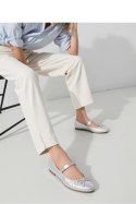 Damskie Baleriny ELVINA ? SILVER - Inello