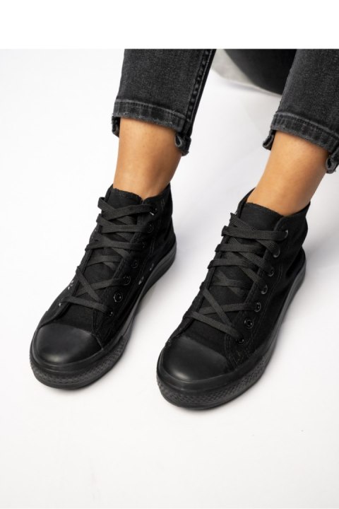 Damskie Trampki SOLIS BLACK - Inello Damskie Trampki SOLIS BLACK - Inello