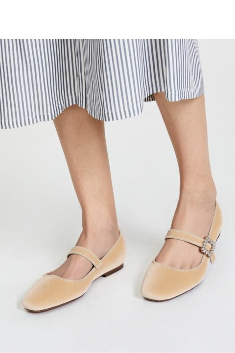 Damskie Baleriny FINDLAY ? BEIGE - Inello Damskie Baleriny FINDLAY ? BEIGE - Inello