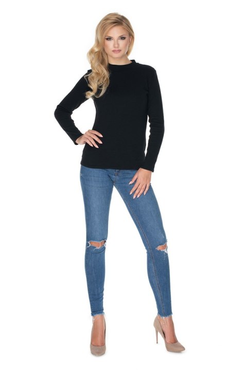 Bluzka Model 0166 Black - PeeKaBoo Bluzka Model 0166 Black - PeeKaBoo