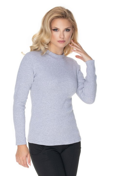 Bluzka Model 0166 Grey - PeeKaBoo Bluzka Model 0166 Grey - PeeKaBoo