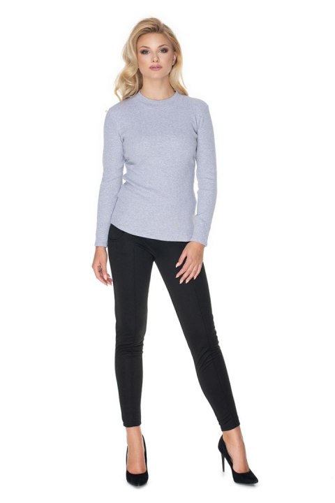 Bluzka Model 0166 Grey - PeeKaBoo Bluzka Model 0166 Grey - PeeKaBoo