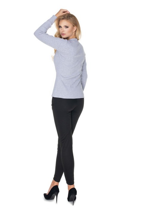 Bluzka Model 0166 Grey - PeeKaBoo Bluzka Model 0166 Grey - PeeKaBoo