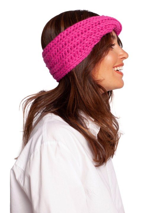 Opaska Model BK096 Pink - BE Knit Opaska Model BK096 Pink - BE Knit