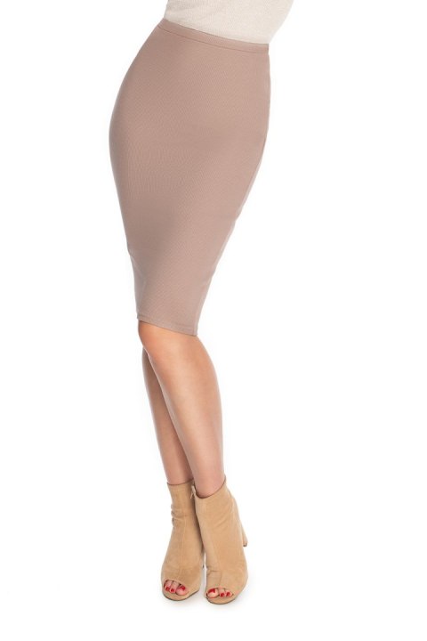 Spódnica Model 1701 Cappuccino - PeeKaBoo Spódnica Model 1701 Cappuccino - PeeKaBoo