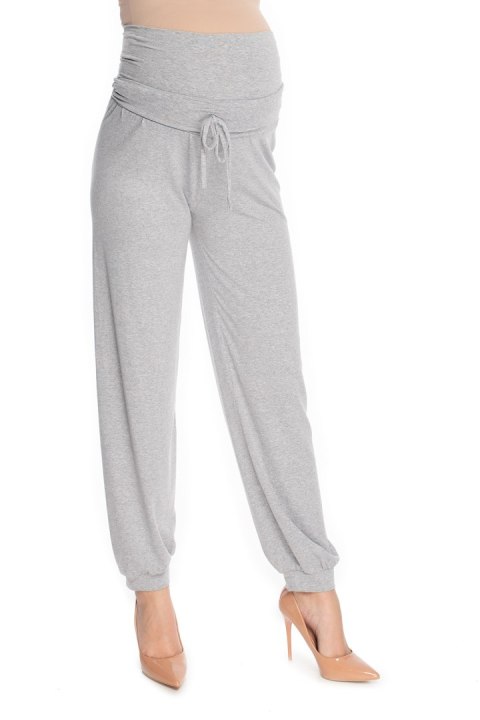 Spodnie Ciążowe Model 0176 Grey - PeeKaBoo Spodnie Ciążowe Model 0176 Grey - PeeKaBoo