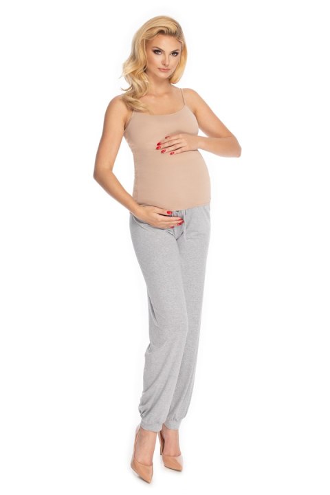 Spodnie Ciążowe Model 0176 Grey - PeeKaBoo Spodnie Ciążowe Model 0176 Grey - PeeKaBoo