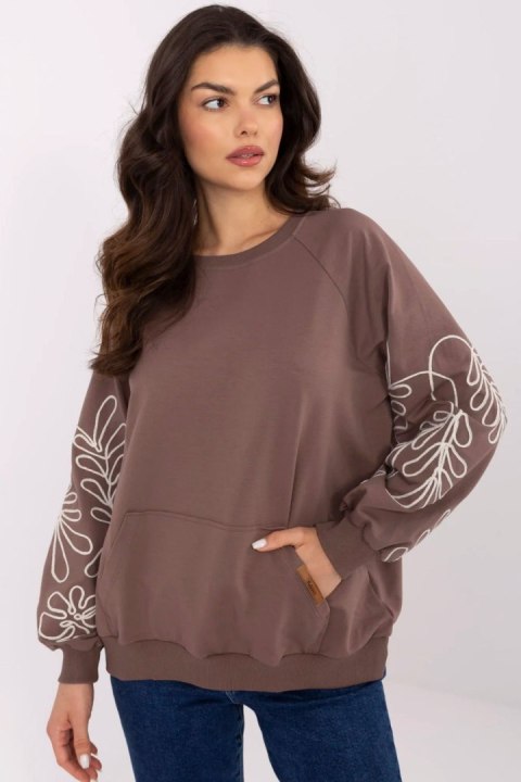 Bluza Damska Model RV-BL-9972.10X Dark Brown - Relevance Bluza Damska Model RV-BL-9972.10X Dark Brown - Relevance