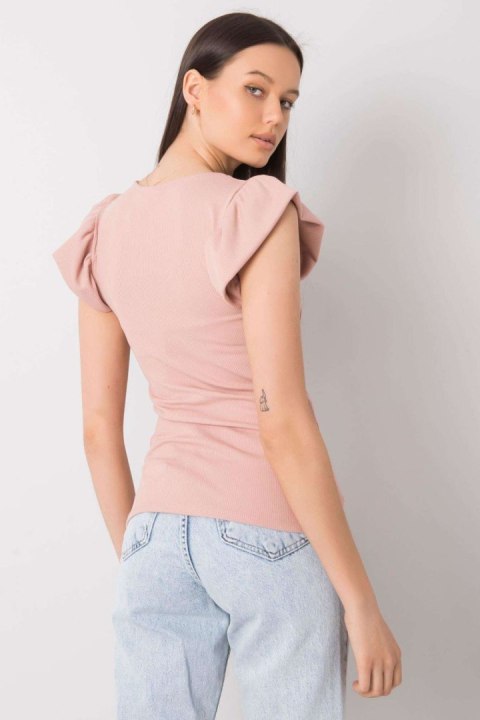 Bluzka Model DHJ-BZ-13301.34P Light Pink - Italy Moda Bluzka Model DHJ-BZ-13301.34P Light Pink - Italy Moda
