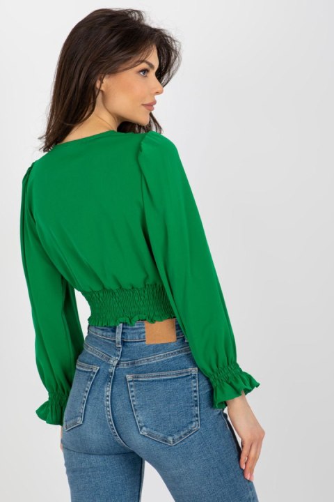 Bluzka Model DHJ-BZ-13866.92P Green - Italy Moda Bluzka Model DHJ-BZ-13866.92P Green - Italy Moda