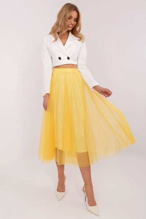 Spódnica Model DHJ-SD-19568.13X Yellow - Italy Moda Spódnica Model DHJ-SD-19568.13X Yellow - Italy Moda