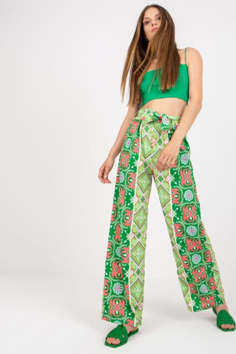 Spodnie Damskie Model DHJ-SP-13587.66P Green - Italy Moda Spodnie Damskie Model DHJ-SP-13587.66P Green - Italy Moda