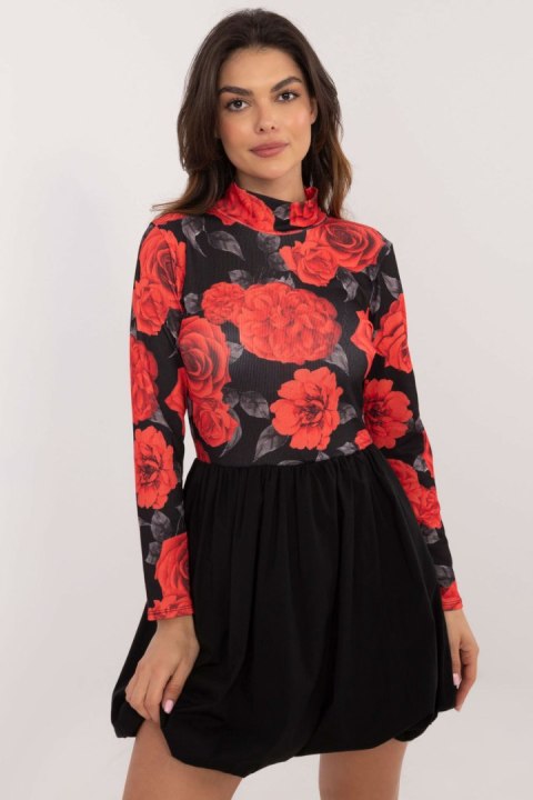Sukienka Model DHJ-SK-19959.35 Black/Red - Italy Moda Sukienka Model DHJ-SK-19959.35 Black/Red - Italy Moda