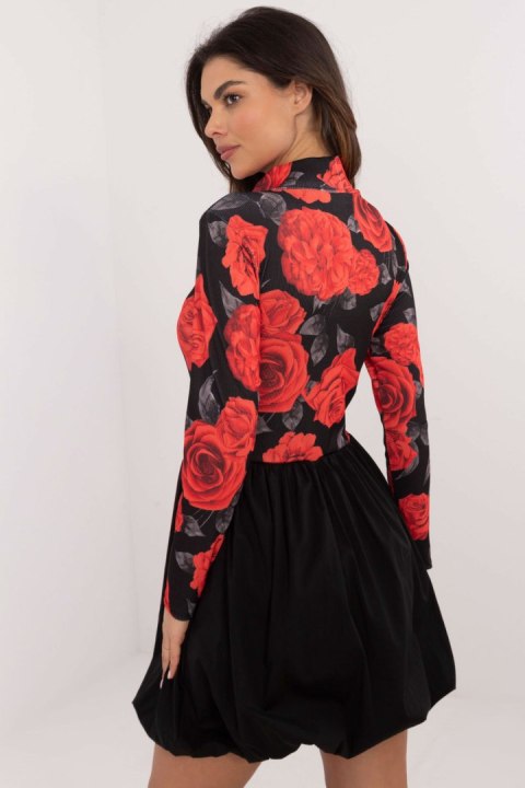 Sukienka Model DHJ-SK-19959.35 Black/Red - Italy Moda Sukienka Model DHJ-SK-19959.35 Black/Red - Italy Moda