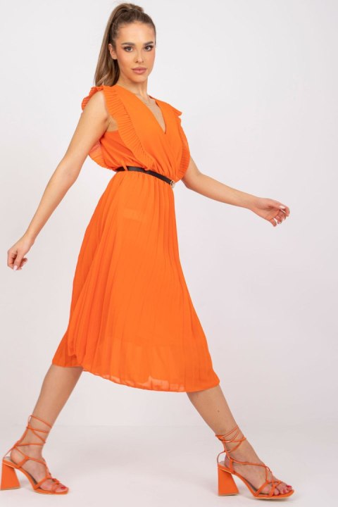 Sukienka Model DHJ-SK-N13198-1.22 Orange - Italy Moda Sukienka Model DHJ-SK-N13198-1.22 Orange - Italy Moda