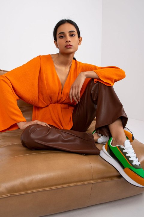 Bluzka Model DHJ-BZ-11979.67 Orange - Italy Moda Bluzka Model DHJ-BZ-11979.67 Orange - Italy Moda