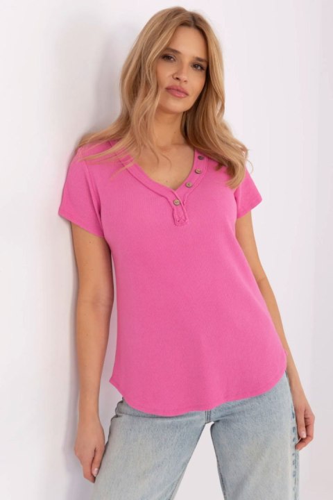 Bluzka Model DHJ-BZ-25168.00 Pink - Italy Moda Bluzka Model DHJ-BZ-25168.00 Pink - Italy Moda