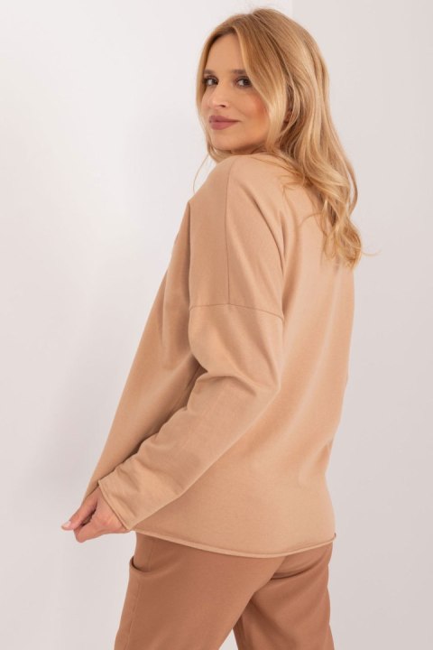 Bluzka Model DHJ-BZ-6679.22 Beige - Italy Moda Bluzka Model DHJ-BZ-6679.22 Beige - Italy Moda