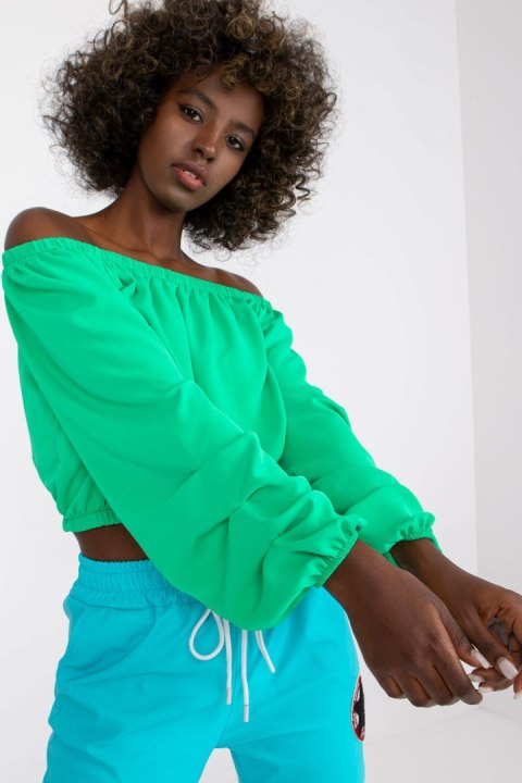 Bluzka Model DHJ-BZ-6816.57 Green - Italy Moda Bluzka Model DHJ-BZ-6816.57 Green - Italy Moda