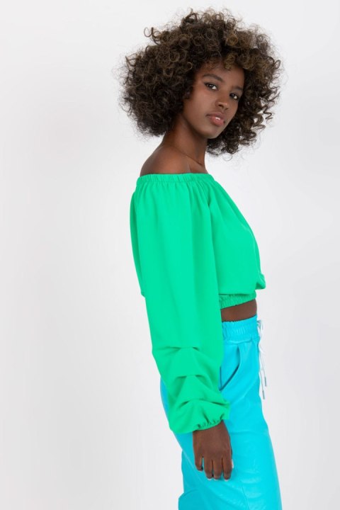 Bluzka Model DHJ-BZ-6816.57 Green - Italy Moda Bluzka Model DHJ-BZ-6816.57 Green - Italy Moda