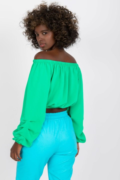 Bluzka Model DHJ-BZ-6816.57 Green - Italy Moda Bluzka Model DHJ-BZ-6816.57 Green - Italy Moda