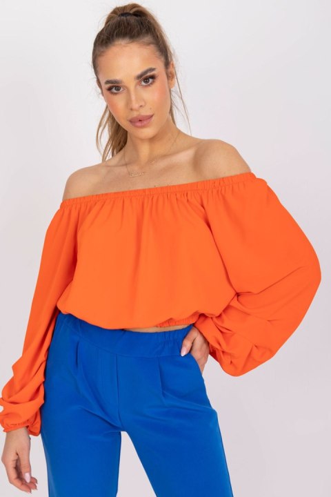 Bluzka Model DHJ-BZ-6816.57 Orange - Italy Moda Bluzka Model DHJ-BZ-6816.57 Orange - Italy Moda