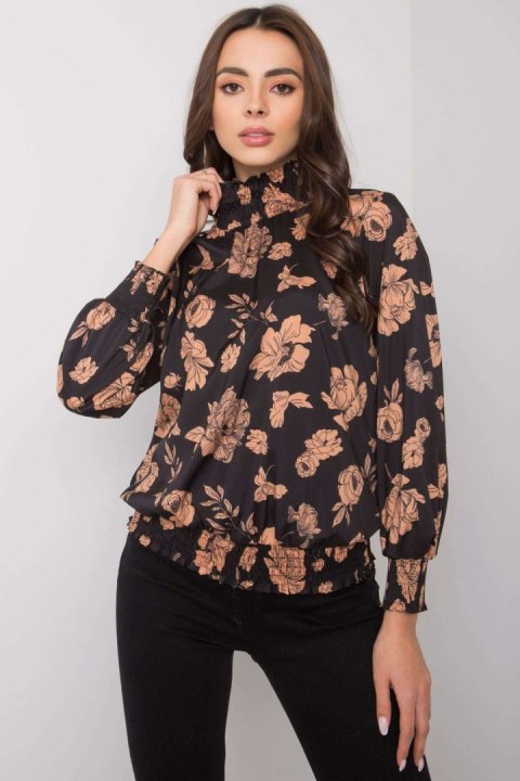 Bluzka Model DHJ-BZ-8501.79 Black/Beige - Italy Moda Bluzka Model DHJ-BZ-8501.79 Black/Beige - Italy Moda
