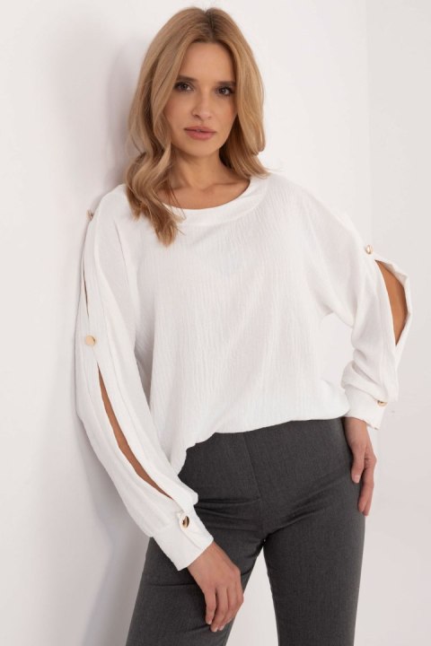 Bluzka Model MI-BZ-98684.89 White - Italy Moda Bluzka Model MI-BZ-98684.89 White - Italy Moda