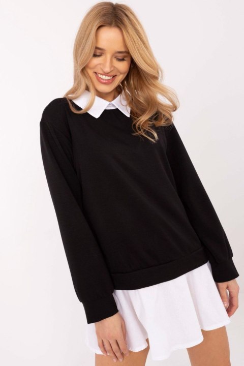 Bluzka Model MI-BZ-A5997.49 Black - Italy Moda Bluzka Model MI-BZ-A5997.49 Black - Italy Moda