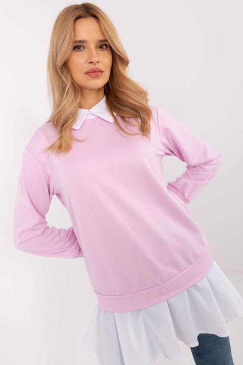Bluzka Model MI-BZ-A5997.49 Light Violet - Italy Moda Bluzka Model MI-BZ-A5997.49 Light Violet - Italy Moda
