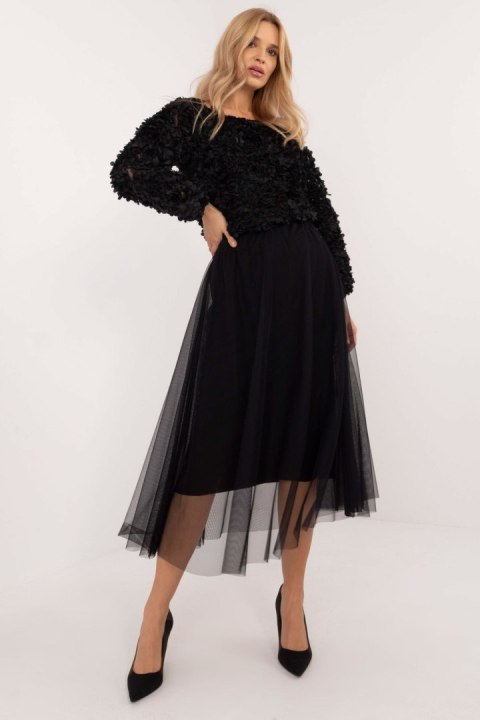 Spódnica Model DHJ-SD-19568.13X Black - Italy Moda Spódnica Model DHJ-SD-19568.13X Black - Italy Moda