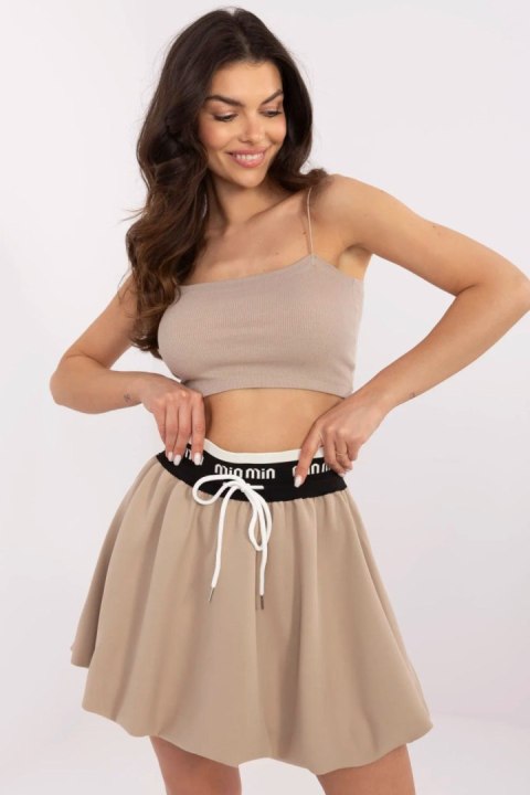 Spódnica Model MI-SD-618371.69P Dark Beige - Italy Moda Spódnica Model MI-SD-618371.69P Dark Beige - Italy Moda