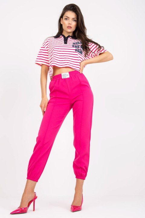 Spodnie Damskie Model DHJ-SP-15832.64 Fuksja - Italy Moda Spodnie Damskie Model DHJ-SP-15832.64 Fuksja - Italy Moda