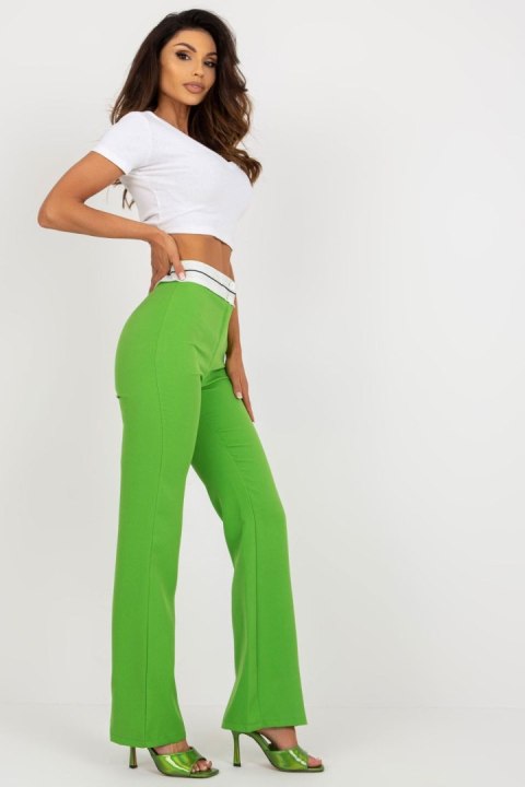 Spodnie Damskie Model DHJ-SP-6971.32 Light Green - Italy Moda Spodnie Damskie Model DHJ-SP-6971.32 Light Green - Italy Moda