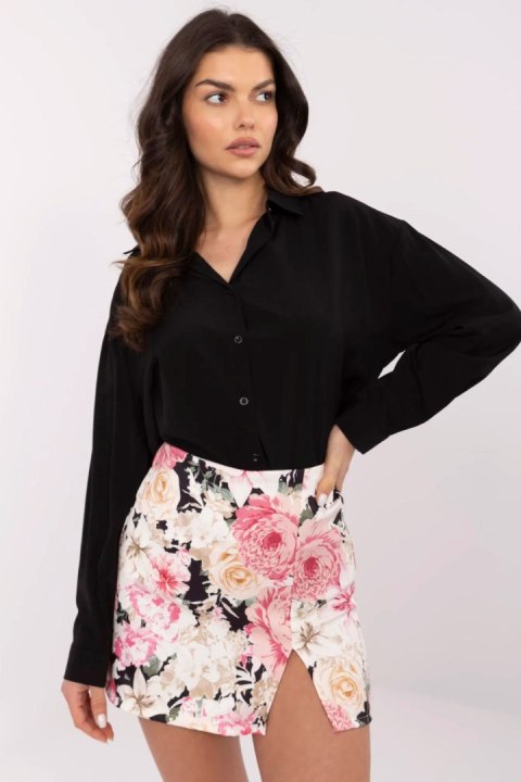 Spodnie Spódnicospodnie Model DHJ-SD-A8933.12 Black/Pink - Italy Moda Spodnie Spódnicospodnie Model DHJ-SD-A8933.12 Black/Pink - Italy Moda