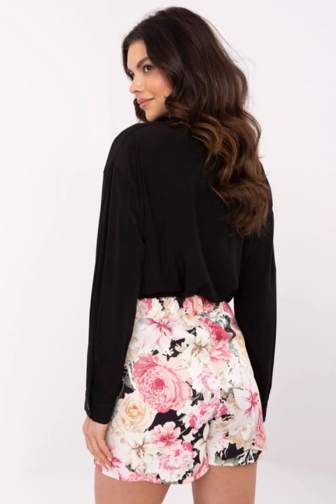 Spodnie Spódnicospodnie Model DHJ-SD-A8933.12 Black/Pink - Italy Moda Spodnie Spódnicospodnie Model DHJ-SD-A8933.12 Black/Pink - Italy Moda