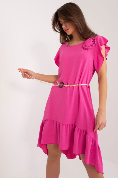Sukienka Model DHJ-SK-8921.21 Dark Pink - Italy Moda Sukienka Model DHJ-SK-8921.21 Dark Pink - Italy Moda