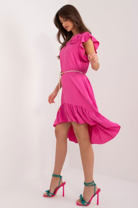 Sukienka Model DHJ-SK-8921.21 Dark Pink - Italy Moda Sukienka Model DHJ-SK-8921.21 Dark Pink - Italy Moda