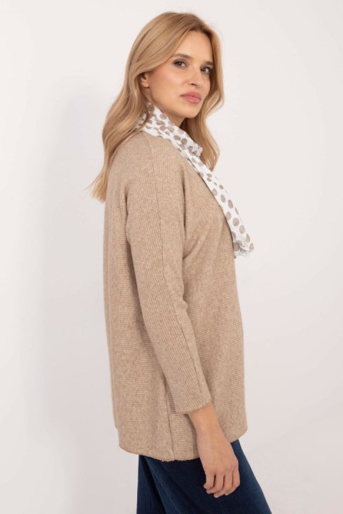 Sweter Damski Model DHJ-BZ-19226.91 Camel - Italy Moda Sweter Damski Model DHJ-BZ-19226.91 Camel - Italy Moda
