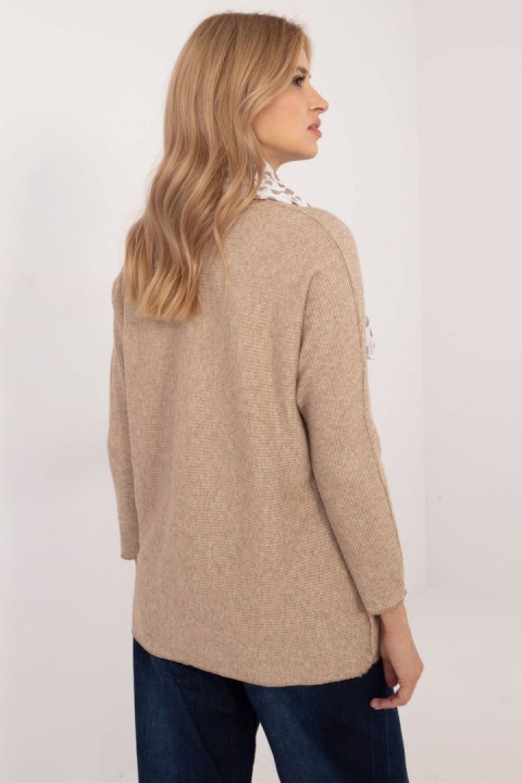 Sweter Damski Model DHJ-BZ-19226.91 Camel - Italy Moda Sweter Damski Model DHJ-BZ-19226.91 Camel - Italy Moda