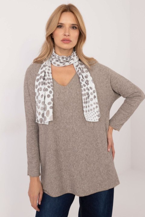 Sweter Damski Model DHJ-BZ-19226.91 Dark Beige - Italy Moda Sweter Damski Model DHJ-BZ-19226.91 Dark Beige - Italy Moda