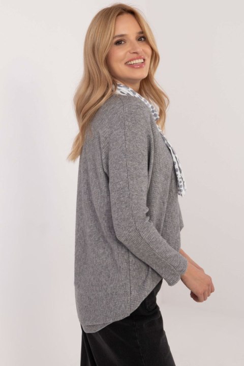 Sweter Damski Model DHJ-BZ-19226.91 Grey - Italy Moda Sweter Damski Model DHJ-BZ-19226.91 Grey - Italy Moda