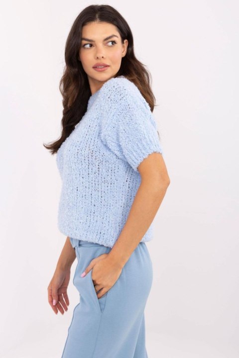 Sweter Damski Model MI-SW-2701.23 Light Blue - Italy Moda Sweter Damski Model MI-SW-2701.23 Light Blue - Italy Moda