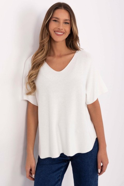 Sweter Damski Model MO-SW-0702.36 Ecru - Italy Moda Sweter Damski Model MO-SW-0702.36 Ecru - Italy Moda