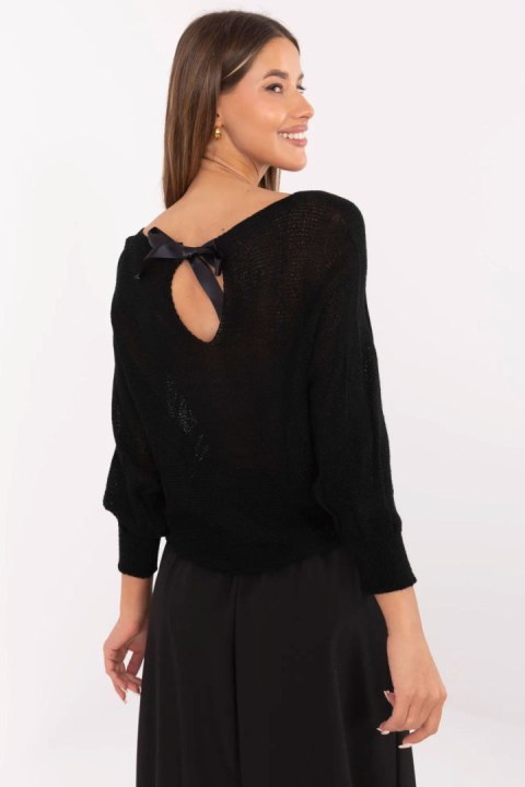 Sweter damski Model MI-SW-2504.69 Black - Italy Moda Sweter damski Model MI-SW-2504.69 Black - Italy Moda
