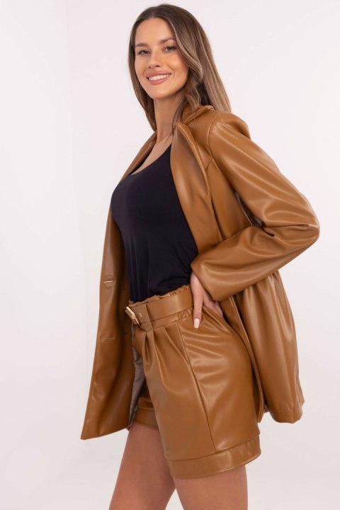 Szorty Damskie Model DHJ-SN-8701.18P Camel - Italy Moda Szorty Damskie Model DHJ-SN-8701.18P Camel - Italy Moda