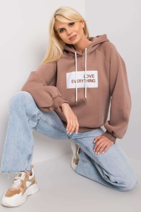 Bluza Damska Model EM-BL-651/2.41X Brown - Ex Moda Bluza Damska Model EM-BL-651/2.41X Brown - Ex Moda