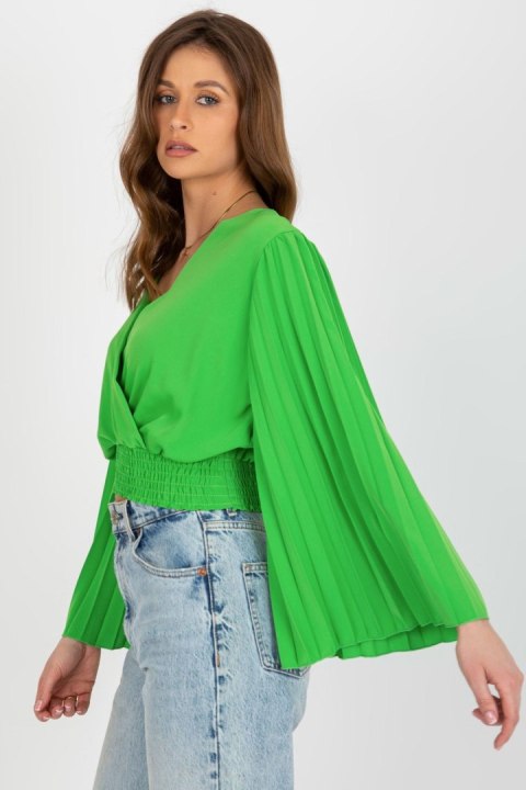 Bluzka Model DHJ-BZ-16503.30X Light Green - Italy Moda Bluzka Model DHJ-BZ-16503.30X Light Green - Italy Moda