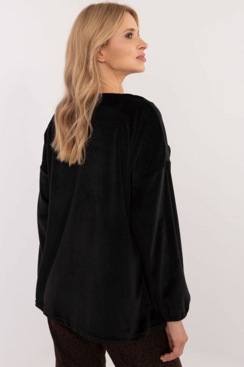 Bluzka Model DHJ-BZ-19902.49P Black - Italy Moda Bluzka Model DHJ-BZ-19902.49P Black - Italy Moda